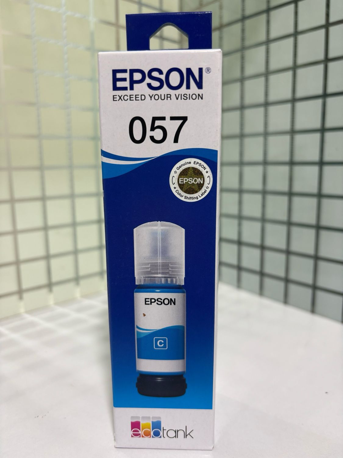 Epson 057 cyan Original Ink Bottle | EcoTank Photo Series