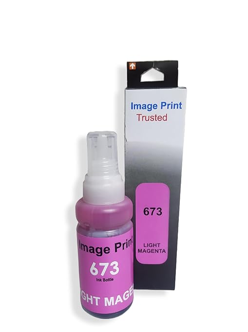Epson 673 Light Magenta Ink Bottle | Original Epson Ink for EcoTank Printers