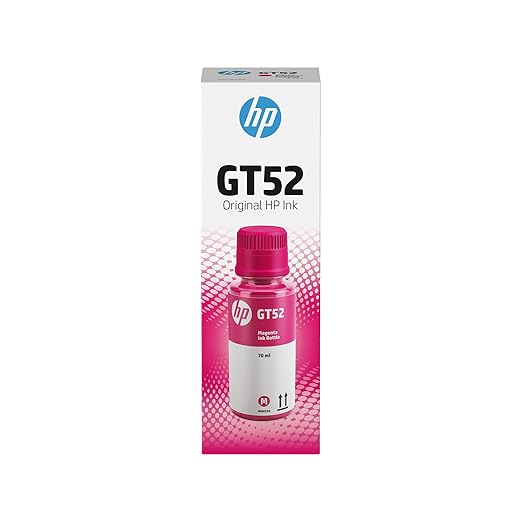 HP GT52 Magenta Colour Ink Bottle | Original for HP Ink Tank Printers