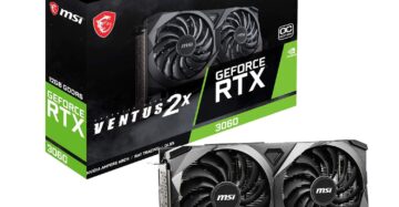 MSI GeForce RTX 3060 Ventus 2X 12G OC Graphics Card | 12GB GDDR6 |